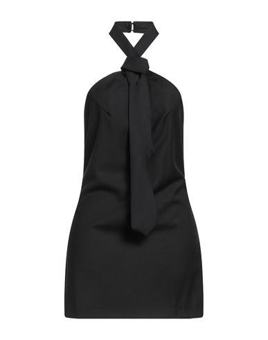 Vicolo Woman Mini Dress Black Size M Polyester, Viscose, Elastane