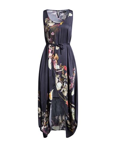 Bolongaro Trevor Woman Midi Dress Midnight Blue Size L Viscose In Black