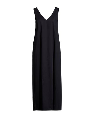 Alpha Studio Woman Maxi Dress Midnight Blue Size 6 Cotton, Elastane