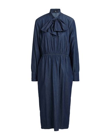 Riani Woman Midi Dress Blue Size 12 Cotton