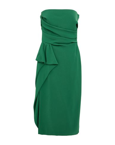 Max Mara Studio Woman Midi Dress Green Size 10 Triacetate, Polyester