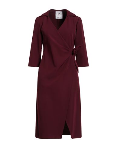 Compagnia Italiana Woman Midi Dress Burgundy Size 4 Polyester, Elastane