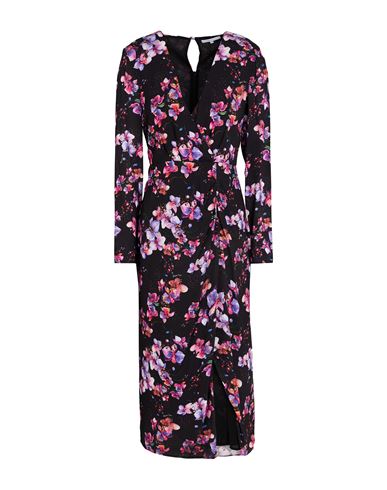 Patrizia Pepe Woman Midi Dress Black Size 4 Viscose