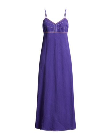 Mii Woman Maxi Dress Purple Size L Linen
