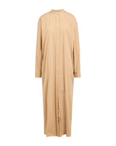 Jil Sander + Woman Maxi Dress Sand Size 4 Cotton In Nude