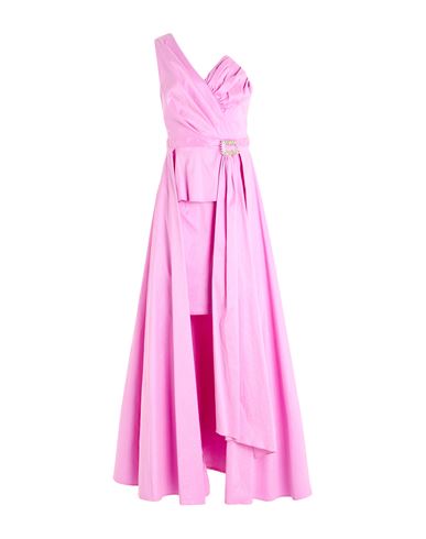 Hanita H Couture Woman Maxi Dress Mauve Size 8 Polyester, Nylon, Elastane In Pink