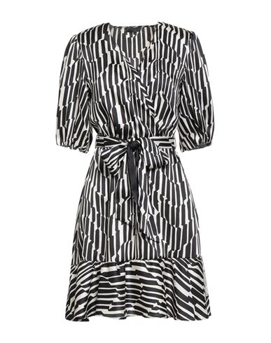 Liu •jo Woman Mini Dress Black Size 12 Polyester In Black