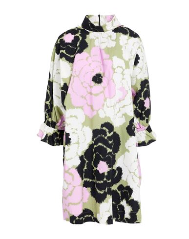 Essentiel Antwerp Woman Mini Dress Sage Green Size M Cotton In Multi