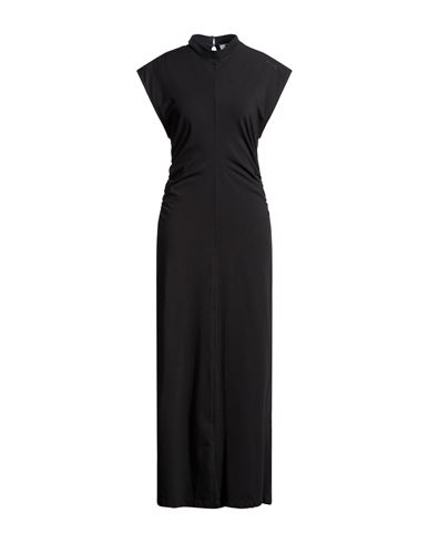 Msgm Woman Maxi Dress Black Size L Cotton, Elastane