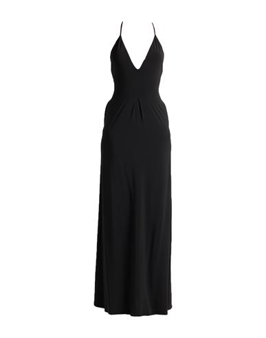 Federica Tosi Woman Maxi Dress Black Size 6 Viscose, Elastane