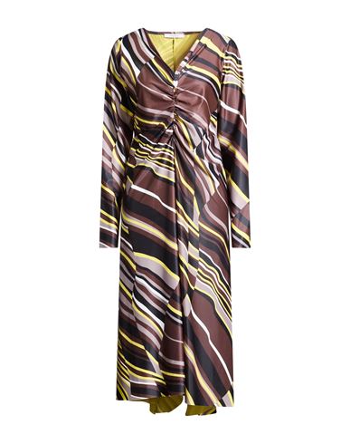MALÌPARMI Midi-Kleid Damen Schokobraun 34,36,38,42,44 Damen