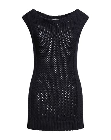 Valentino Garavani Woman Mini Dress Midnight Blue Size S Cashmere