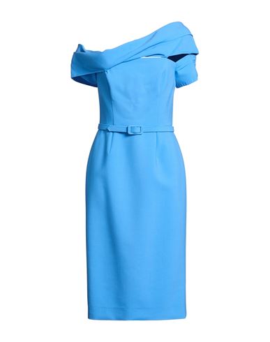 Midi-Kleid Damen Azurblau 36 Damen