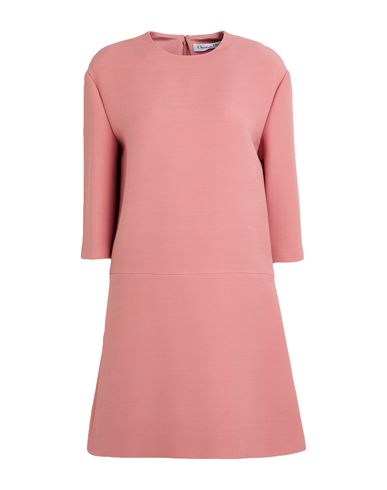 Dior Woman Mini Dress Antique Rose Size 6 Wool, Silk In Pink