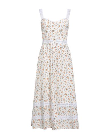 Weekend Max Mara Woman Midi Dress Ivory Size 6 Silk In White