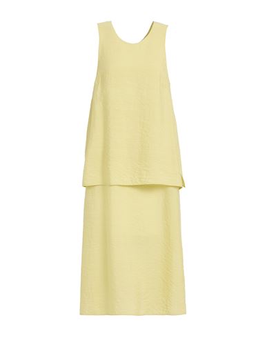 Christian Wijnants Woman Midi Dress Light Green Size 8 Silk, Nylon In Yellow