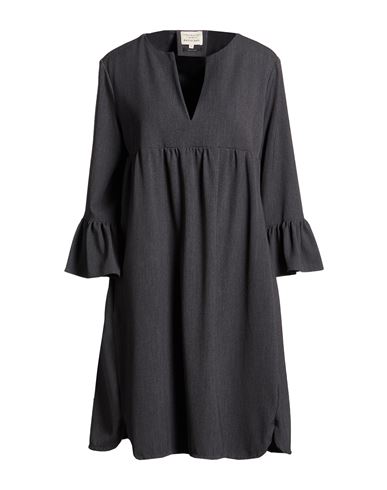 Alessia Santi Woman Mini Dress Charcoal Size 10 Polyester, Viscose, Elastane In Gray