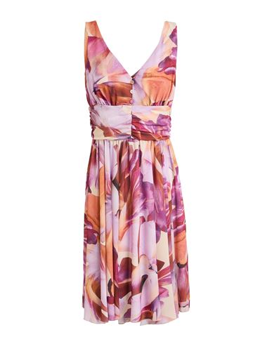 Lanacaprina Woman Mini Dress Lilac Size 4 Polyester In Purple