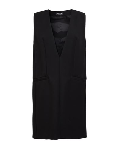 Dondup Woman Mini Dress Black Size 8 Polyester, Viscose, Elastane