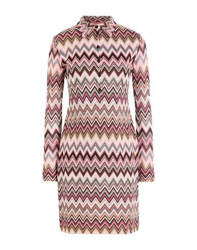 Missoni Woman Mini Dress Pink Size 6 Cotton, Viscose