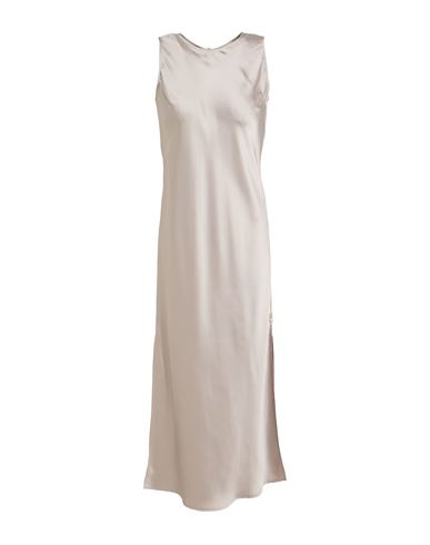 Herno Woman Midi Dress Beige Size 2 Polyester In Neutral