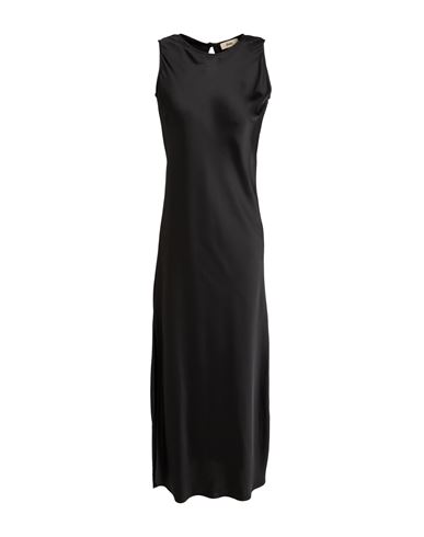 Herno Woman Midi Dress Black Size 2 Polyester