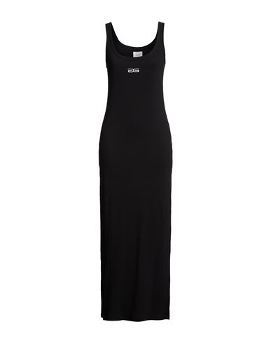 Gestuz Woman Maxi Dress Black Size L Cotton, Elastane