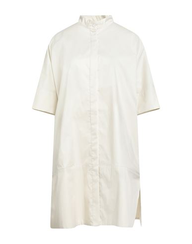 Fedeli Woman Mini Dress Cream Size 6 Cotton, Elastane In Metallic