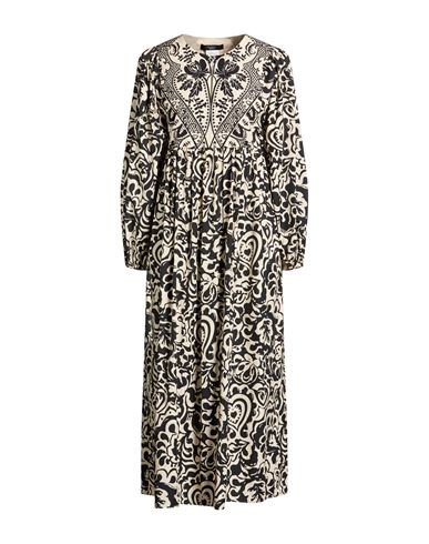 Weekend Max Mara Woman Midi Dress Cream Size 14 Cotton In White