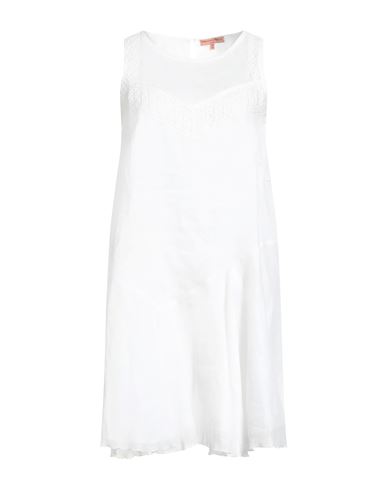 Ermanno Scervino Life Woman Mini Dress Ivory Size 8 Ramie In White
