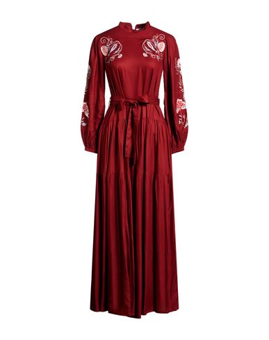 Connor & Blake Woman Maxi Dress Brick Size L Viscose In Red