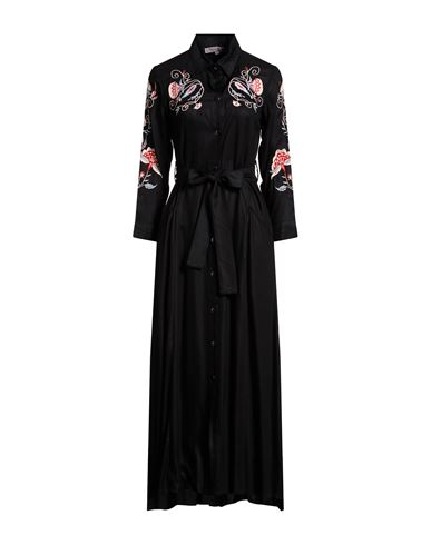 Connor & Blake Woman Maxi Dress Black Size L Viscose