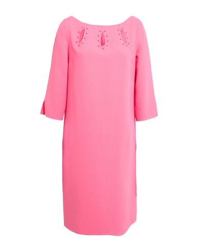 Avolio Milano Woman Mini Dress Pink Size 10 Virgin Wool, Elastane