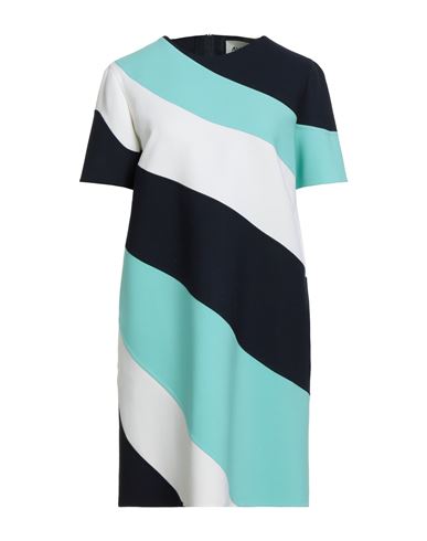 Avolio Milano Woman Mini Dress Midnight Blue Size 10 Virgin Wool, Lyocell, Polyamide