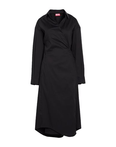 Midi-Kleid Damen Schwarz 32,34,36,38 Damen