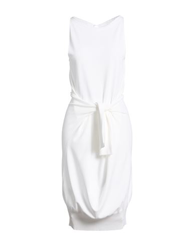 Fedeli Woman Midi Dress Ivory Size 8 Viscose, Polyester In White