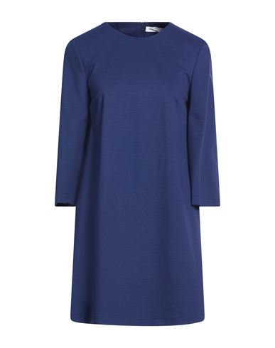 Harris Wharf London Woman Mini Dress Blue Size 6 Viscose, Polyamide, Elastane