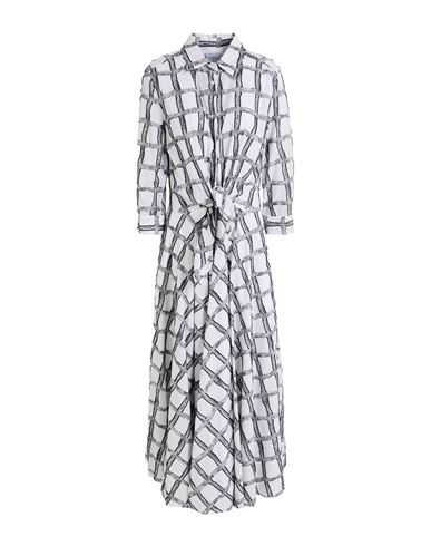 Sara Roka Woman Maxi Dress White Size 10 Cotton