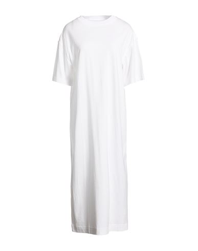 Fedeli Woman Midi Dress White Size 8 Cotton