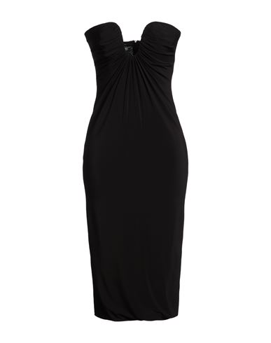 Midi-Kleid Damen Schwarz L,M Damen