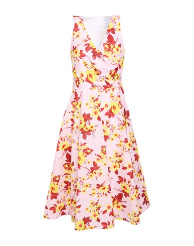 Sara Roka Woman Midi Dress Light Pink Size 6 Cotton