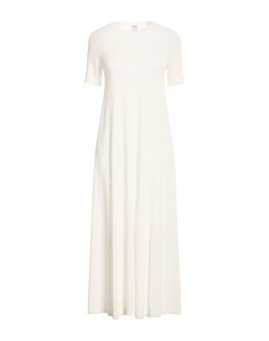 Fedeli Woman Maxi Dress White Size 6 Viscose, Cotton