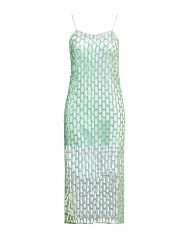 Midi-Kleid Damen Säuregrün 1,2,3 Damen