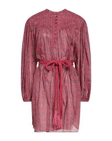 Isabel Marant Étoile Marant Étoile Woman Mini Dress Fuchsia Size 8 Organic Cotton In Pink