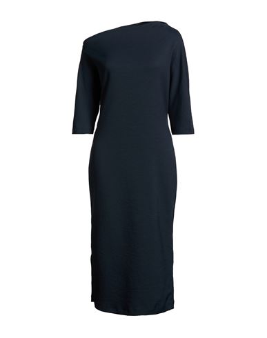 Natan Woman Midi Dress Midnight Blue Size 12 Polyester, Elastane