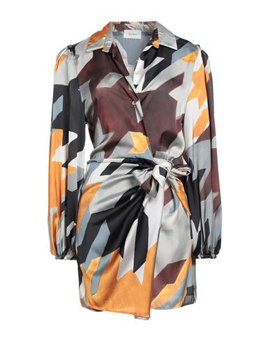 Vicolo Woman Mini Dress Dark Brown Size M Polyester