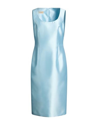 D'andrea Collection Woman Midi Dress Sky Blue Size 14 Polyester, Silk, Acrylic
