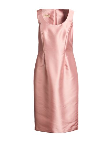 D'andrea Collection Woman Midi Dress Blush Size 12 Polyester, Silk, Acrylic In Pink