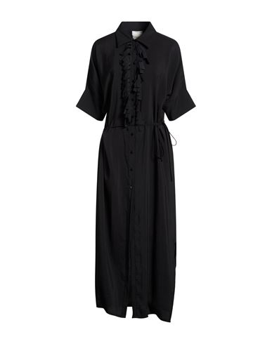Rame Ra. Me Woman Maxi Dress Black Size 2 Modal, Polyester