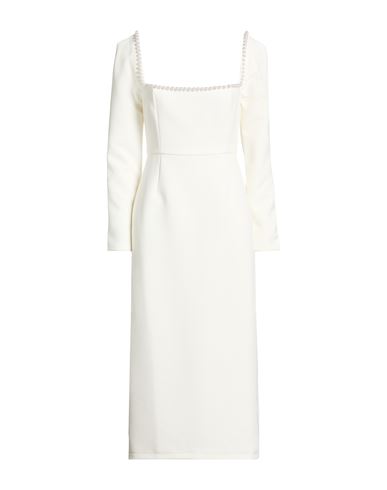 Midi-Kleid Damen Weiß S Damen